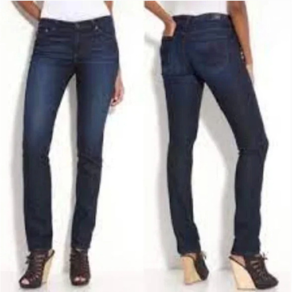 AG Adriano Goldschmied The Stilt Cigarette Jeans -Size 24R - Picture 1 of 16